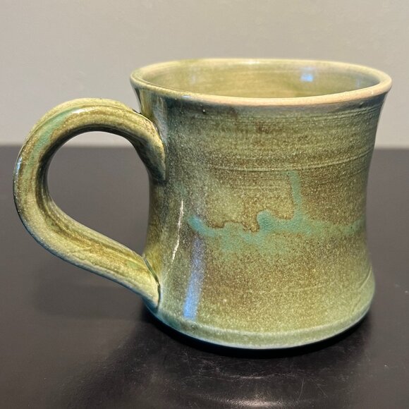 Common Grounds Coffee Shop Handcrafted Black Oak Art Pottery Mug ~ Waco, Texas - Picture 5 of 13